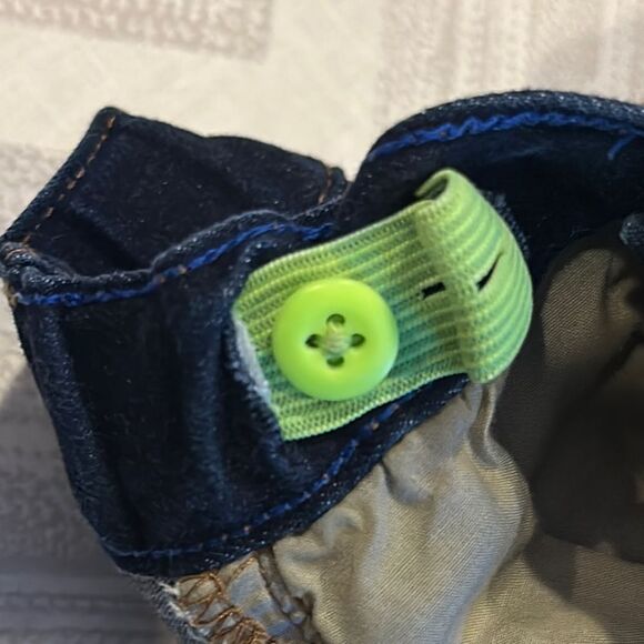 Crewcuts Boys Skinny Adjustable Waist Dark Wash Blue Jeans - Size 6 - Picture 7 of 7